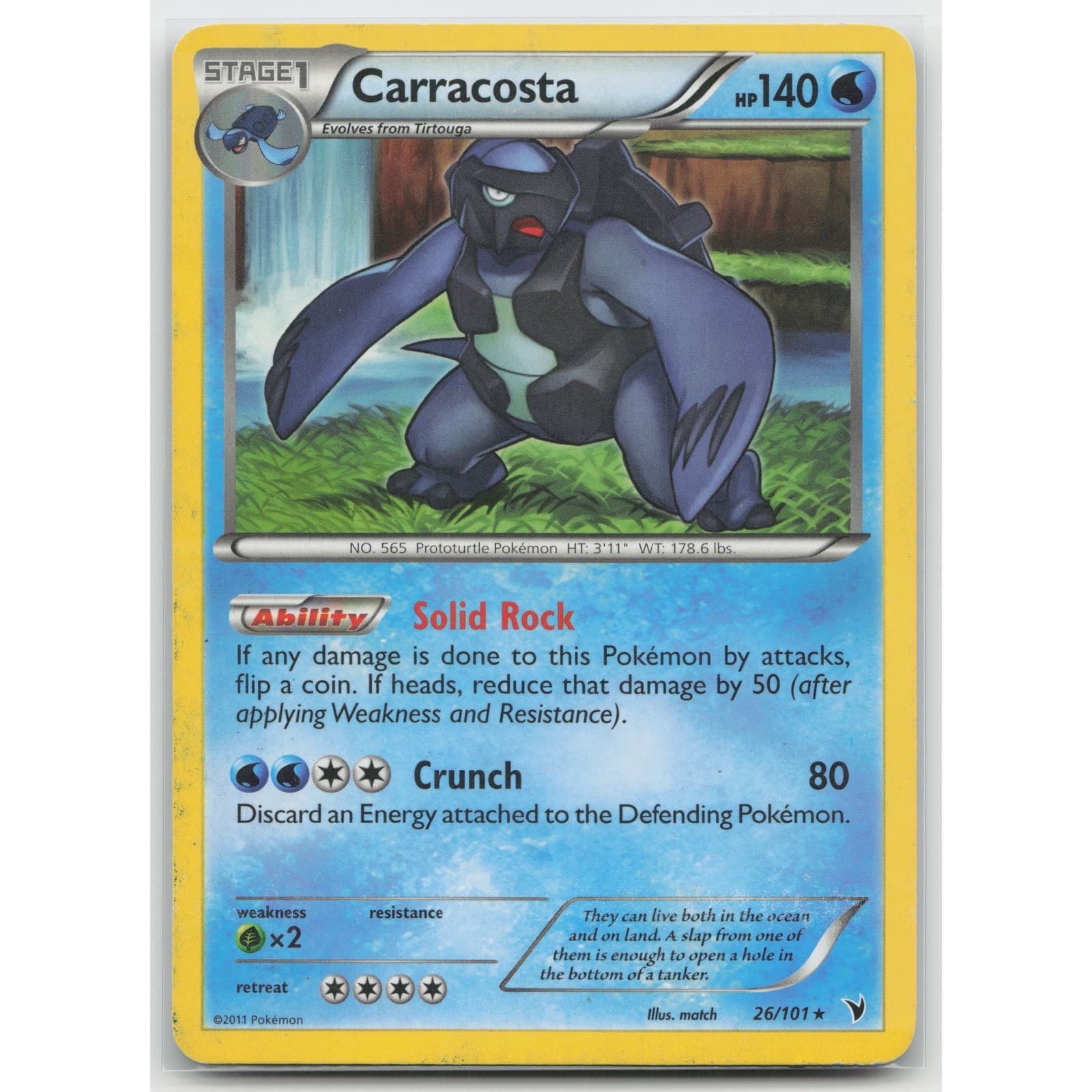 Carracosta Noble Victories 26/101 R HP Pokemon