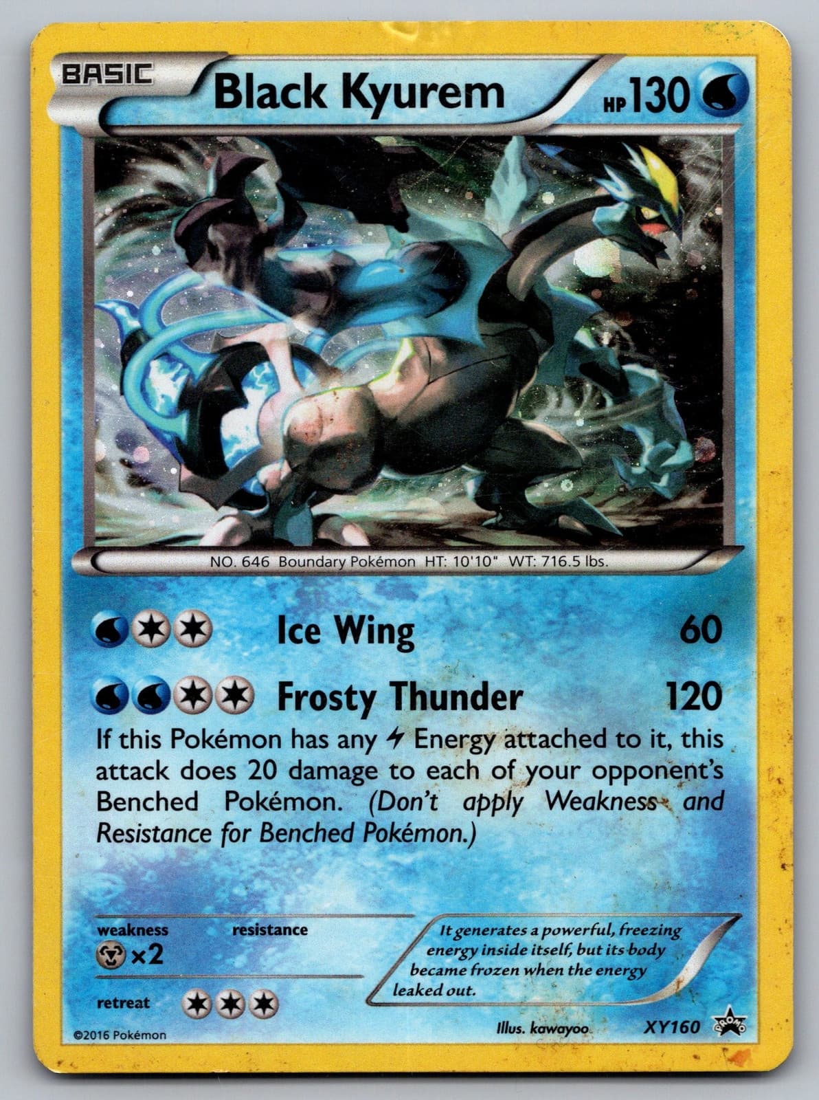 Black Kyurem XY160 XY Black Star Promos Promo HP Pokemon TCG