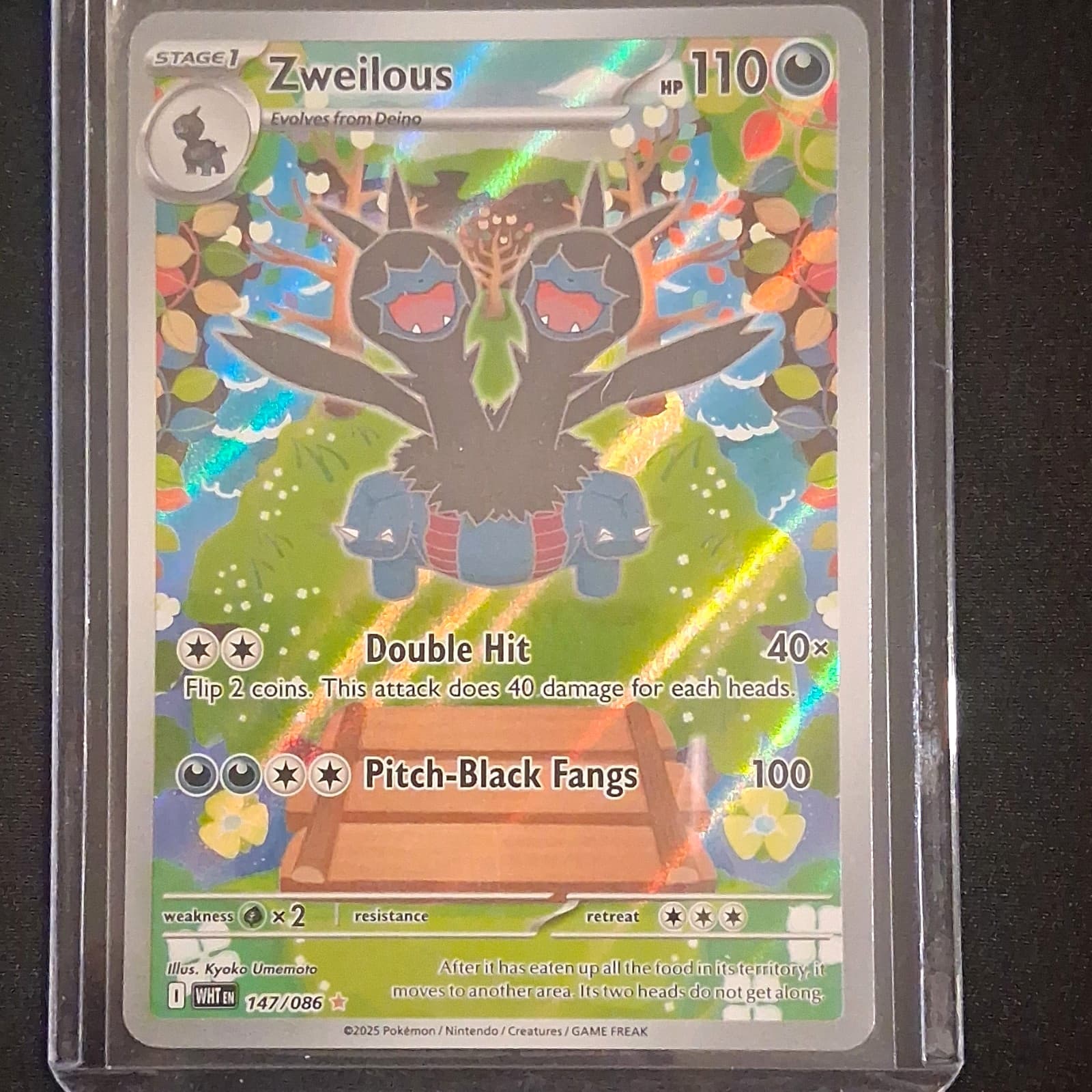 The Pokémon Company Zweilous SV: White Flare 147/086 IR Holo 110 HP EN