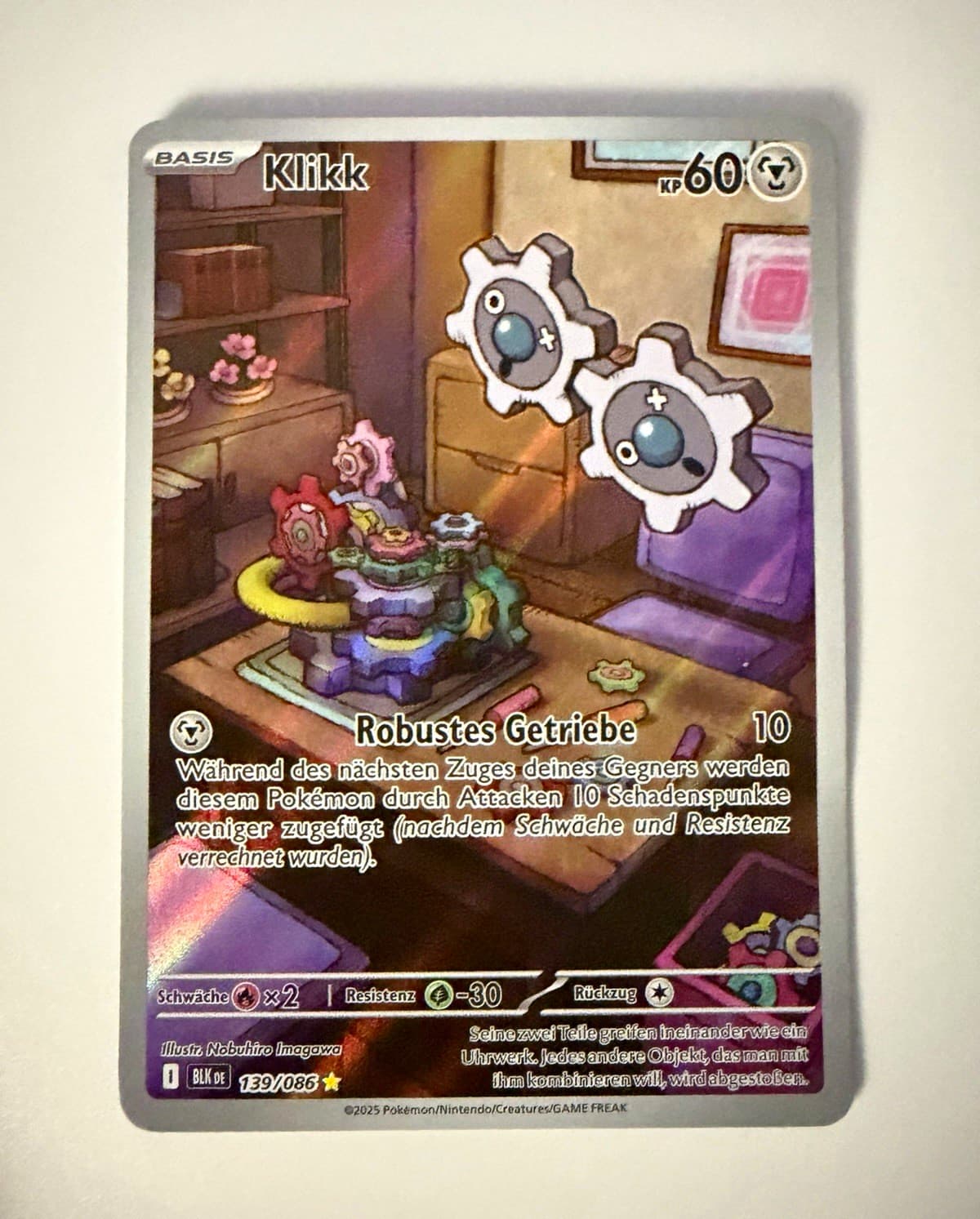 Pokémon TCG Klikk 139/086 Schwarze Blitze Rare Deutsch