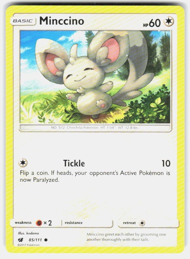 Pokemon Minccino SM - Crimson Invasion #85/111 LP