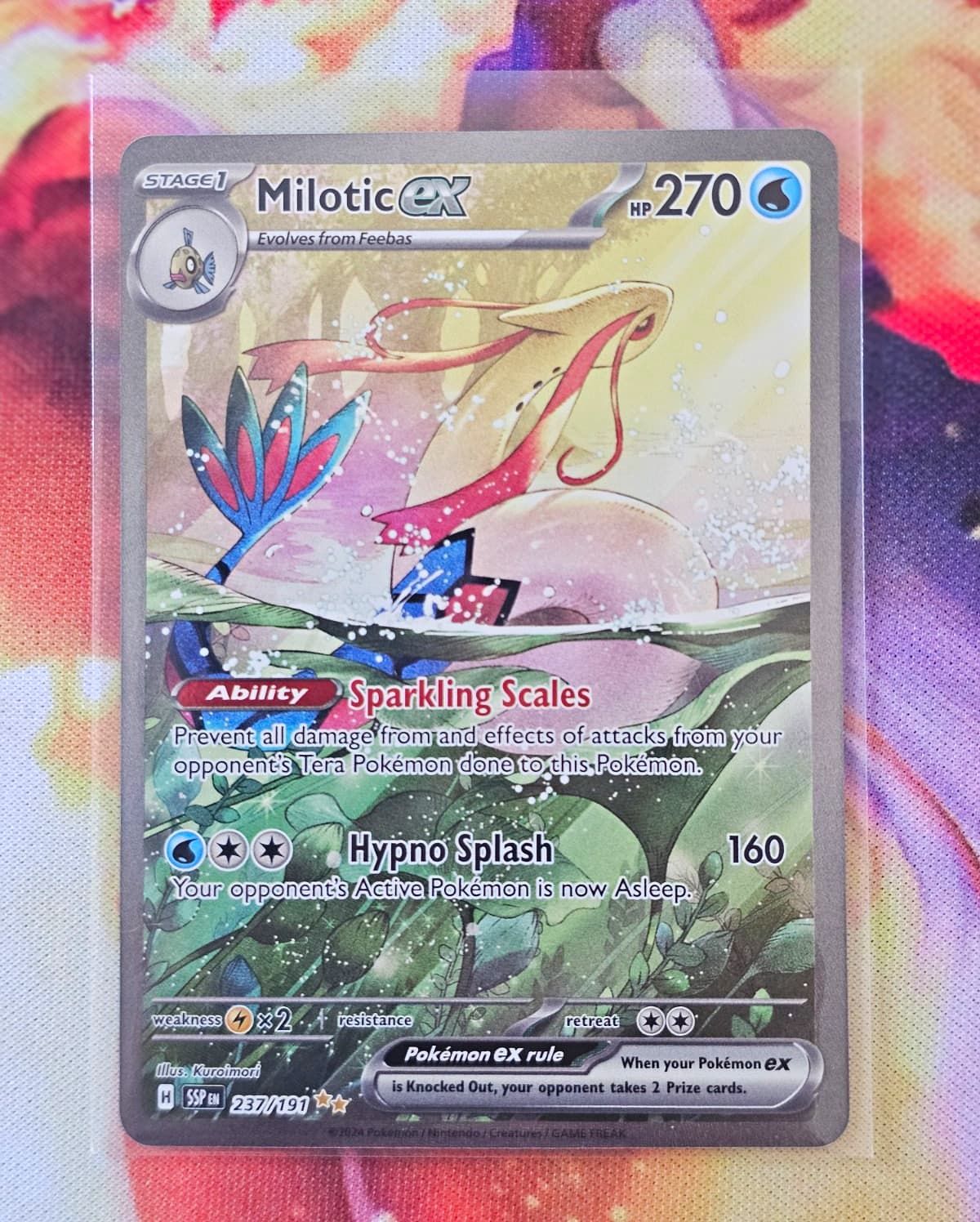 Pokémon TCG Milotic ex 237/191 Surging Sparks Special Illustration Rare