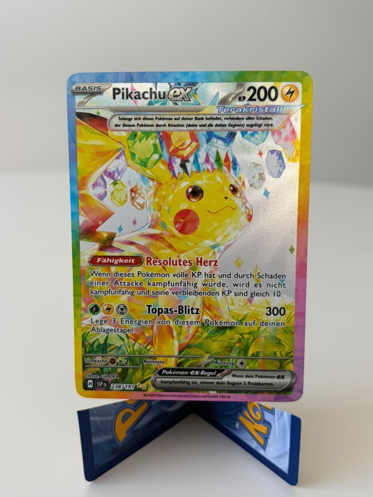 Pokemon Pikachu 238/191 Special Illustration Rare Pokemon Stürmische Funken GER