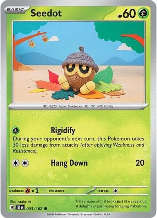 Seedot - Normal Pokemon Scarlet & Violet Temporal Forces (003/162)