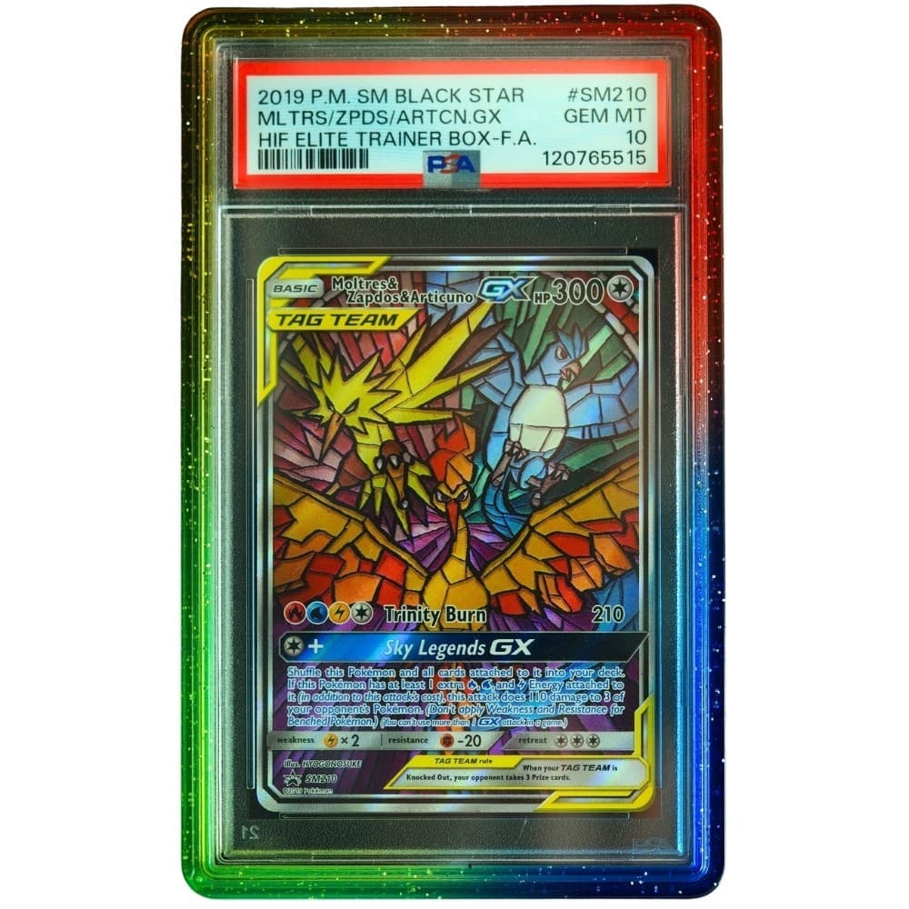 Moltres & Zapdos & Articuno GX #SM210 Hidden Fates Promo PSA 10 Pokemon Card*TEW