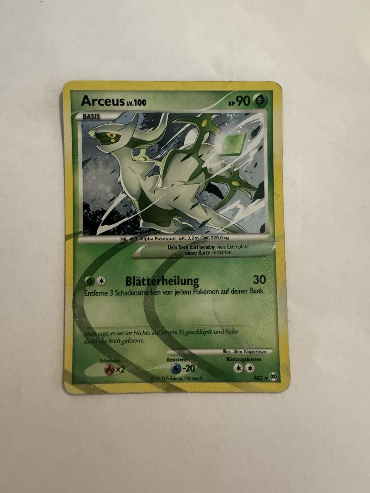 Pokémon Arceus AR2 Black Star Promo Light Play