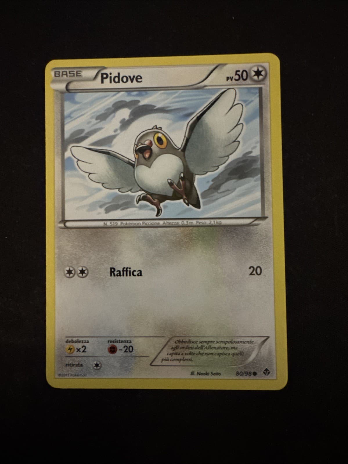 Carta Pokemon Pidove 80/98 Nuove Forze In Italiano Ita 2011