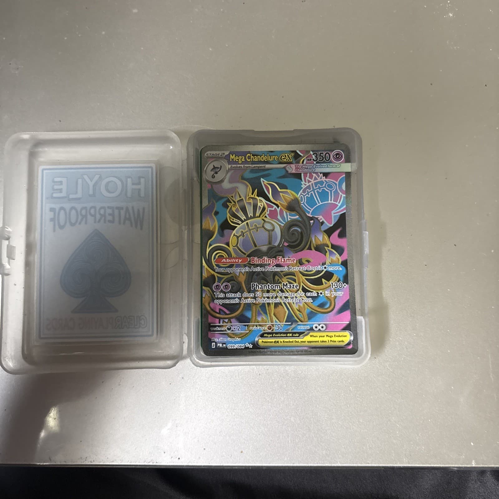Pokemon Mega Chandelure EX Pitch Black 99/84 Ultra Rare Full Art
