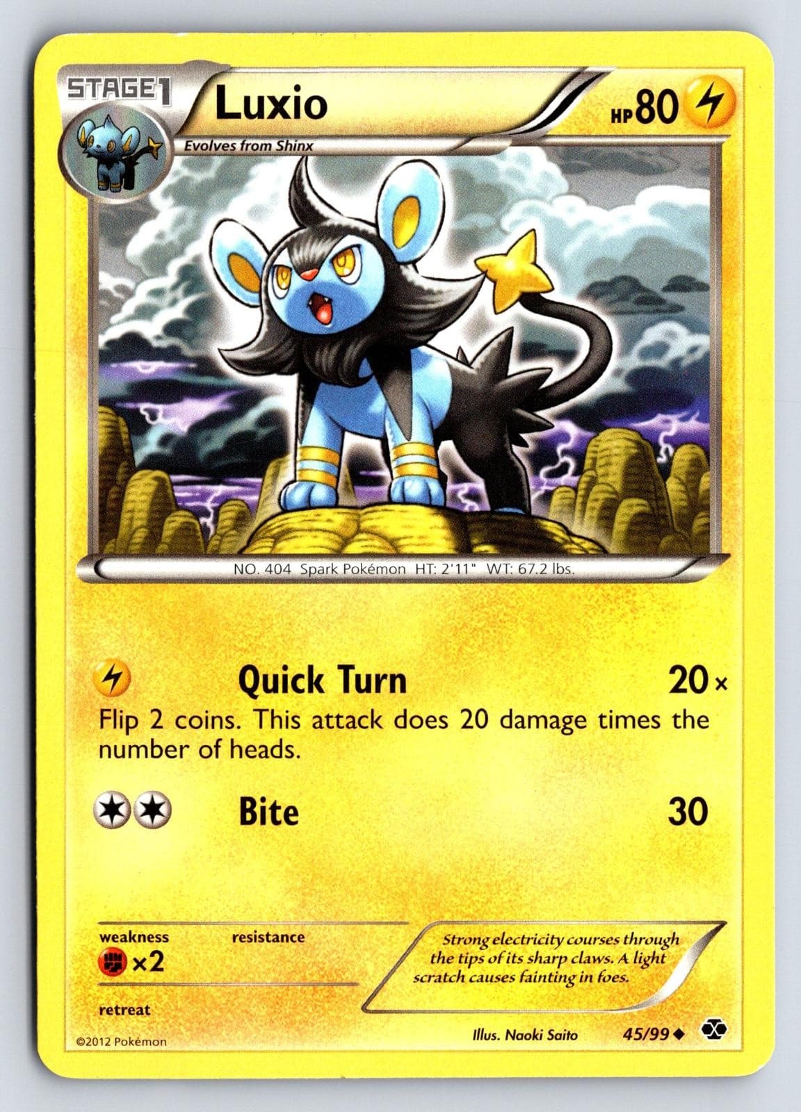 Luxio 45/99 Next Destinies Pokemon