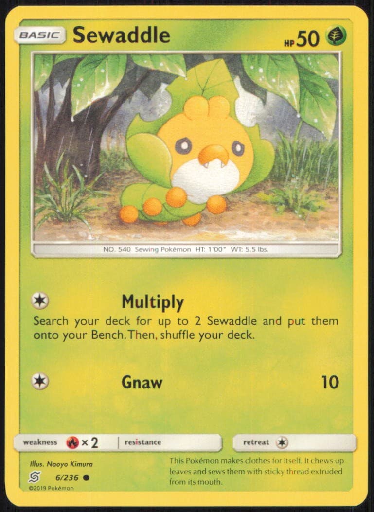 SEWADDLE 6/236 COMMON UNIFIED MINDS POKEMON NEAR MINT