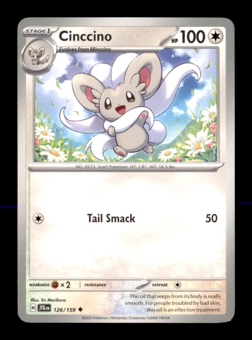 Cinccino 126/159 Uncommon Journey Together Pokemon Near Mint