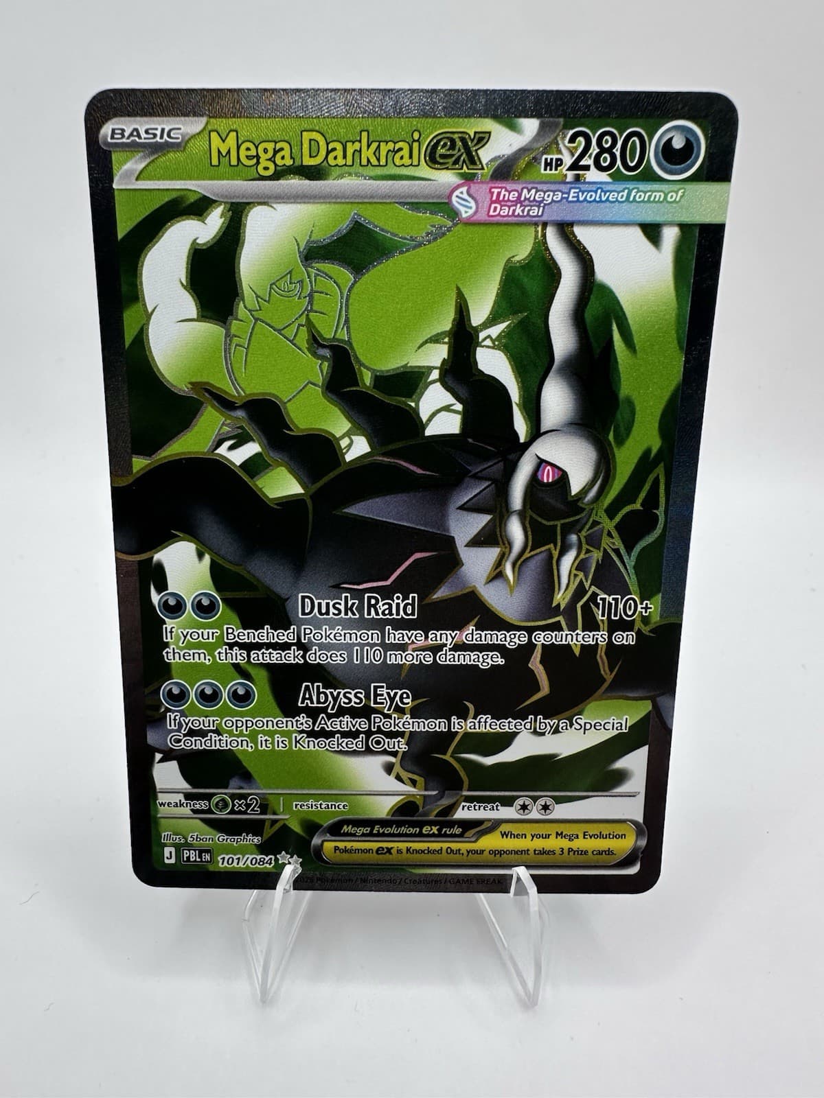 Mega Darkrai ex 101/084 - Pitch Black - Ultra Rare - Pokemon TCG