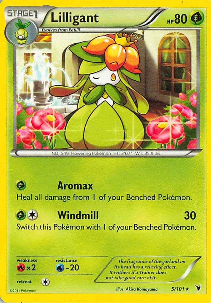 Lilligant 5/101 Rare Noble Victories Pokemon Lightly Played