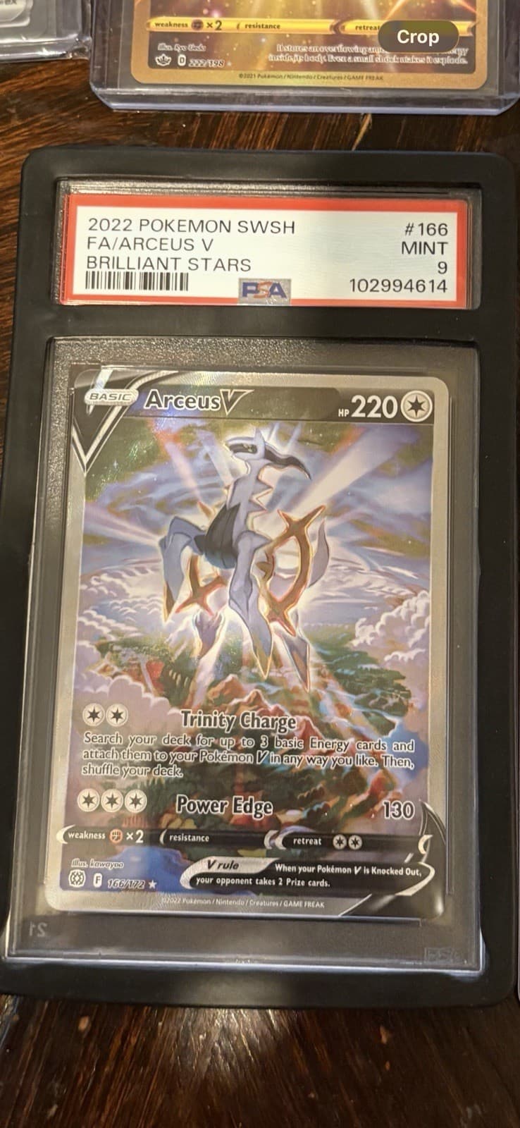 PSA 9 Arceus V 166/172 Brilliant Stars Full Art Holo Ultra Rare EN 2022