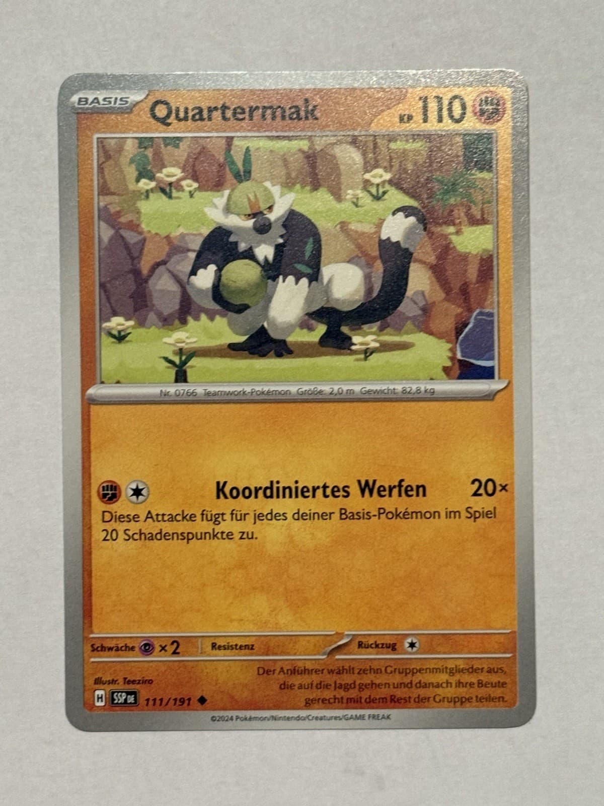 Quartermak / Pokémon / Deutsch / Stürmische Funken / 111/191 / SSP 111 / Nonholo