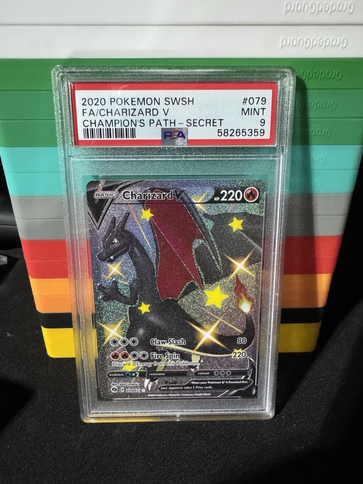 Pokémon Charizard V 79/73 Champions Path PSA 9