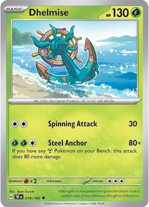 Dhelmise - Normal Pokemon Scarlet & Violet Temporal Forces (019/162)