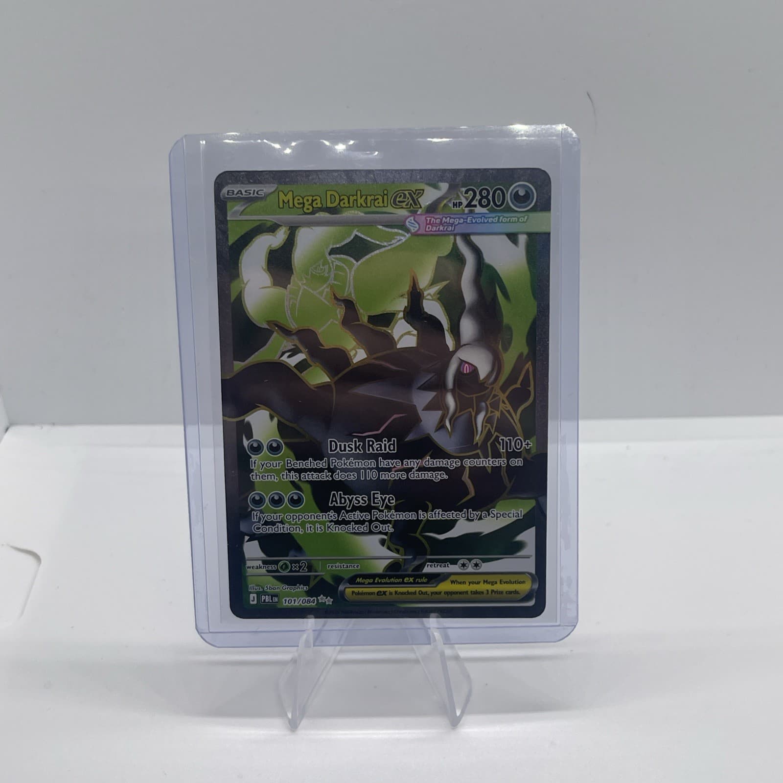 101/084 Mega Darkrai Ex Pitch Black Pokemon Card