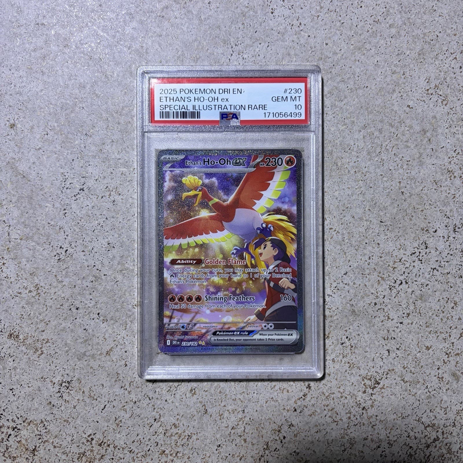 Ethan’s Ho-Oh Ex 230/182 Special Illustration Rare Pokemon Card PSA 10 GEM MINT