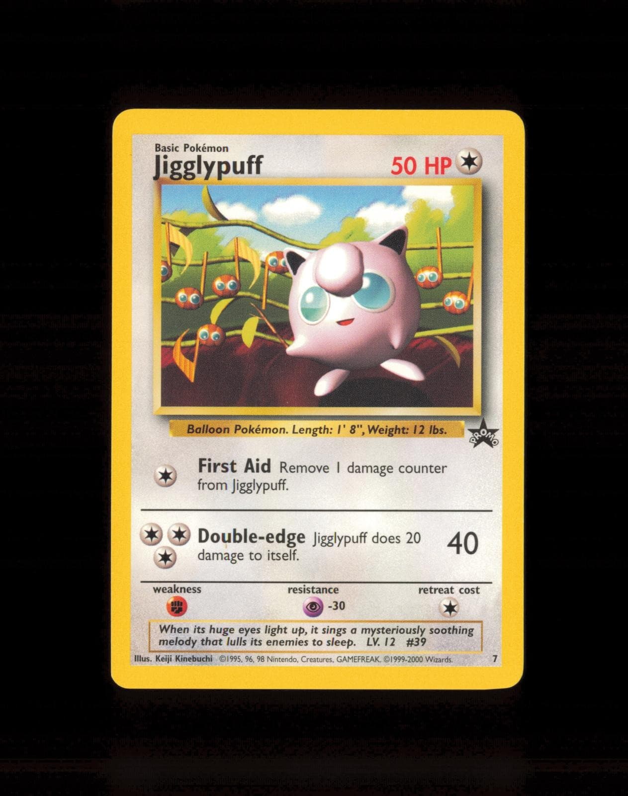 1999 Pokemon Wizards Black Star Promos Jigglypuff 7 NM