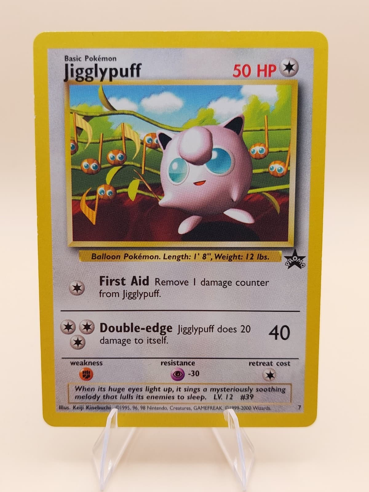 Jigglypuff Pokemon Black Star Promo #7 Pokemon Card - WOTC 1999