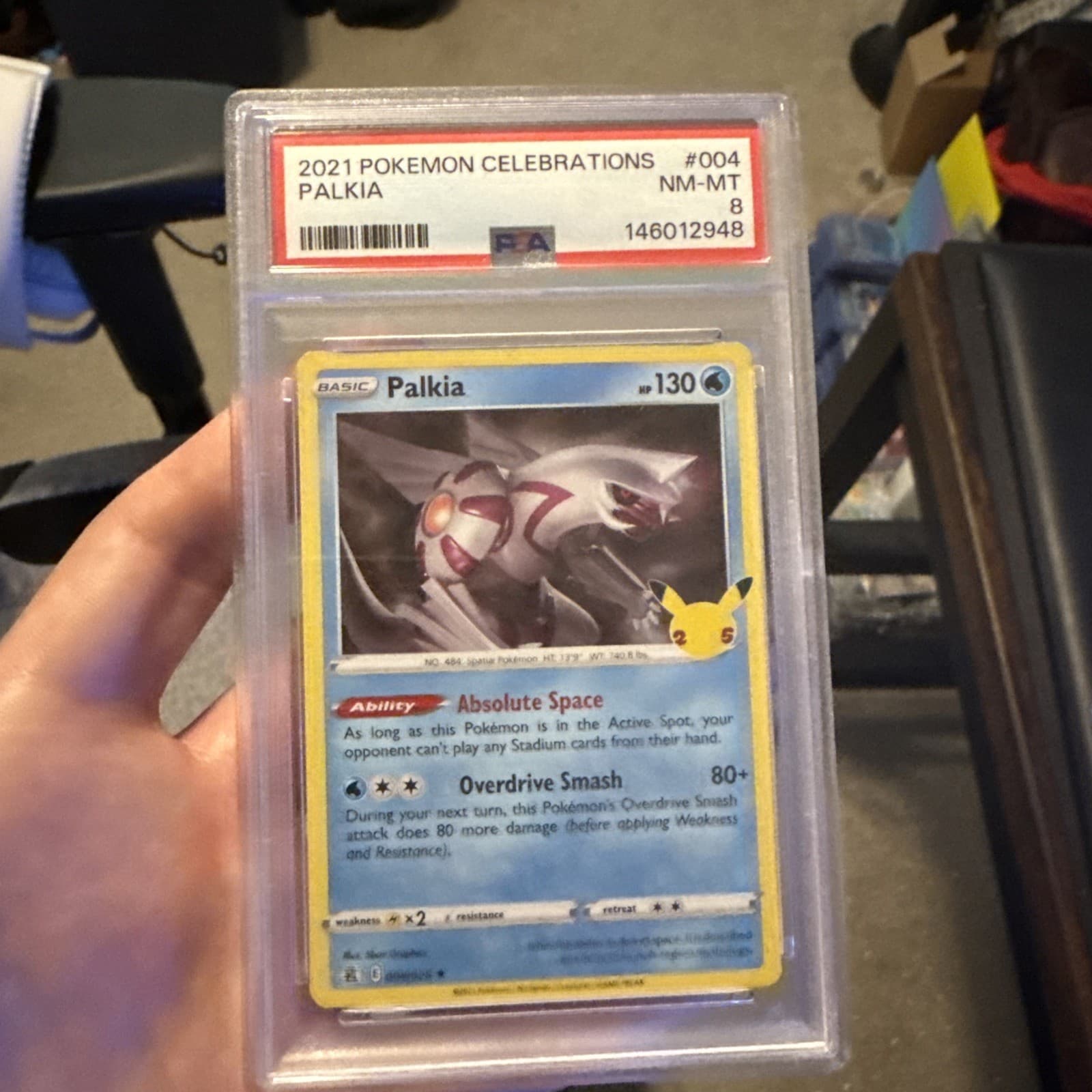 Palkia 004/025 Celebrations Holo PSA 8
