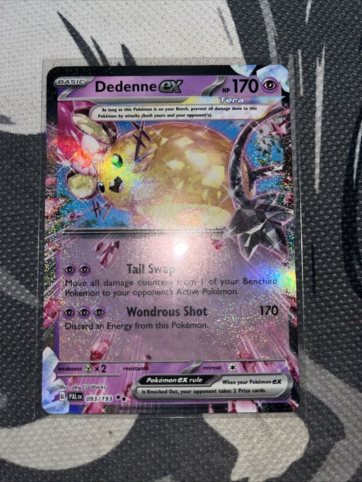 Pokemon Dedenne ex Paldea Evolved #93/193 Holofoil Near Mint English