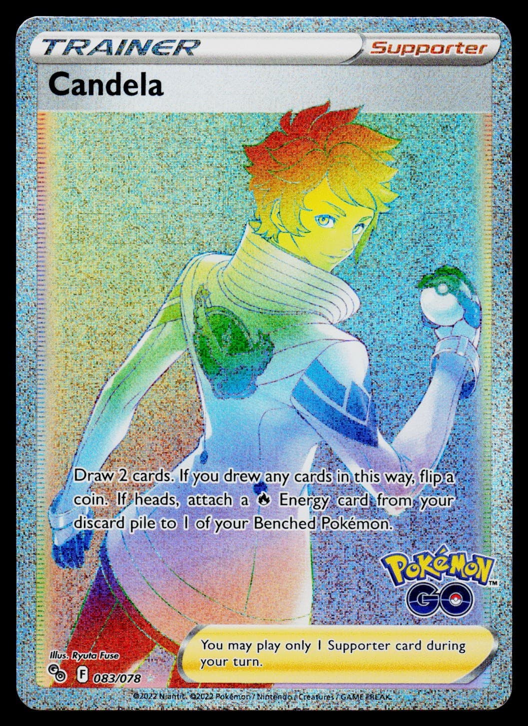 Pokemon GO Candela Secret 083/078 Holo NM