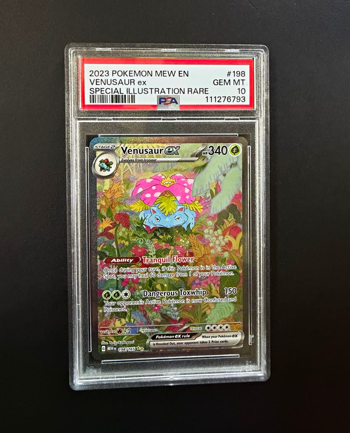 2023 Pokemon SV 151 Venusaur ex Special Illustration Rare Holo 198/165 PSA 10