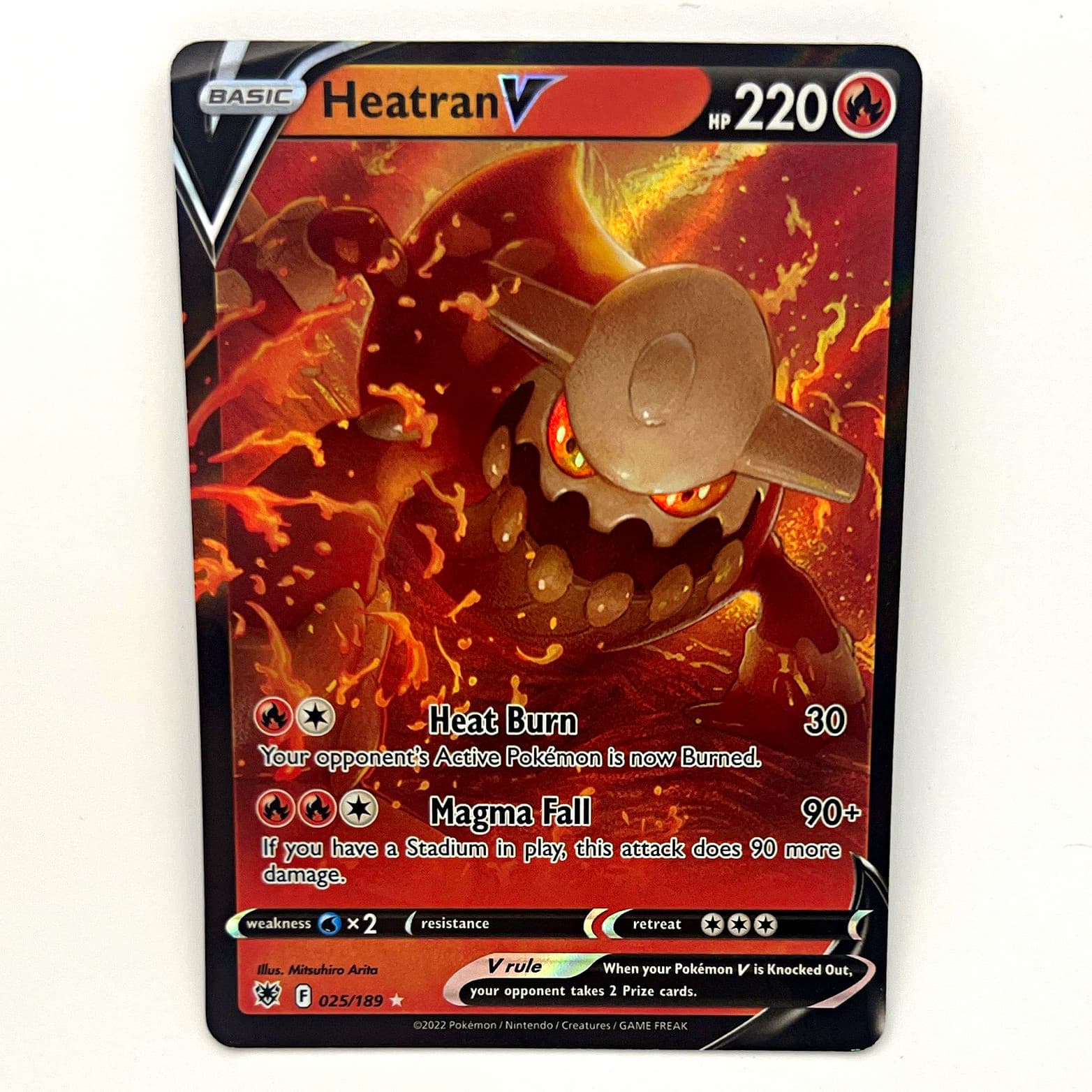 The Pokémon Company Heatran V 025/189 Astral Radiance UR Holo ENG 220HP