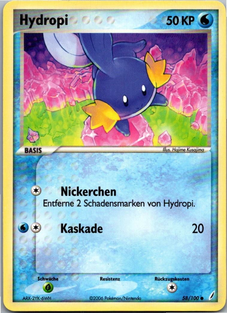 Pokémon Hydropi 58/100 EX Crystal Guardians 2006 Deutsch