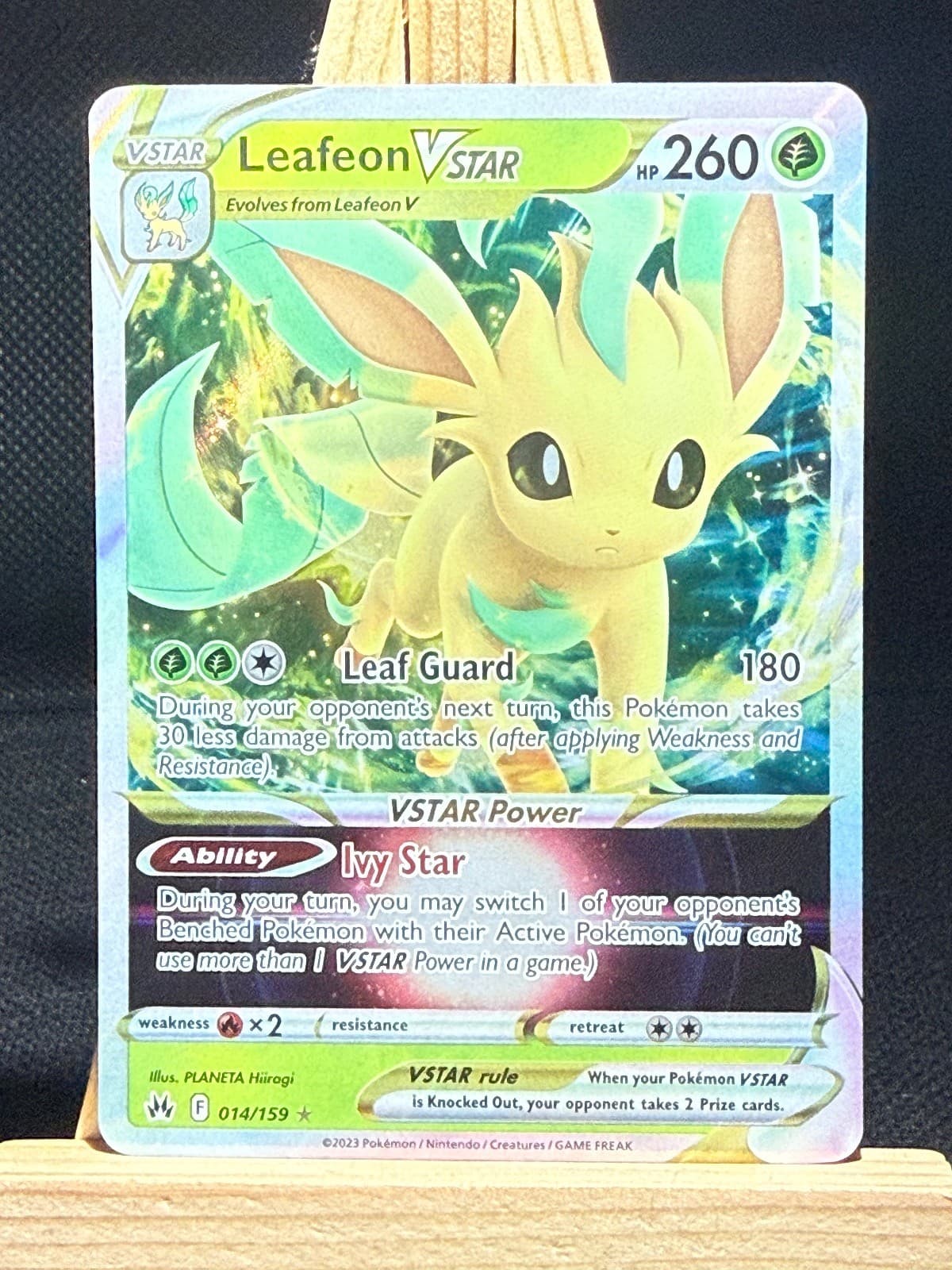 Leafeon VSTAR 014/159 Holo Ultra Rare Crown Zenith Pokemon Near Mint