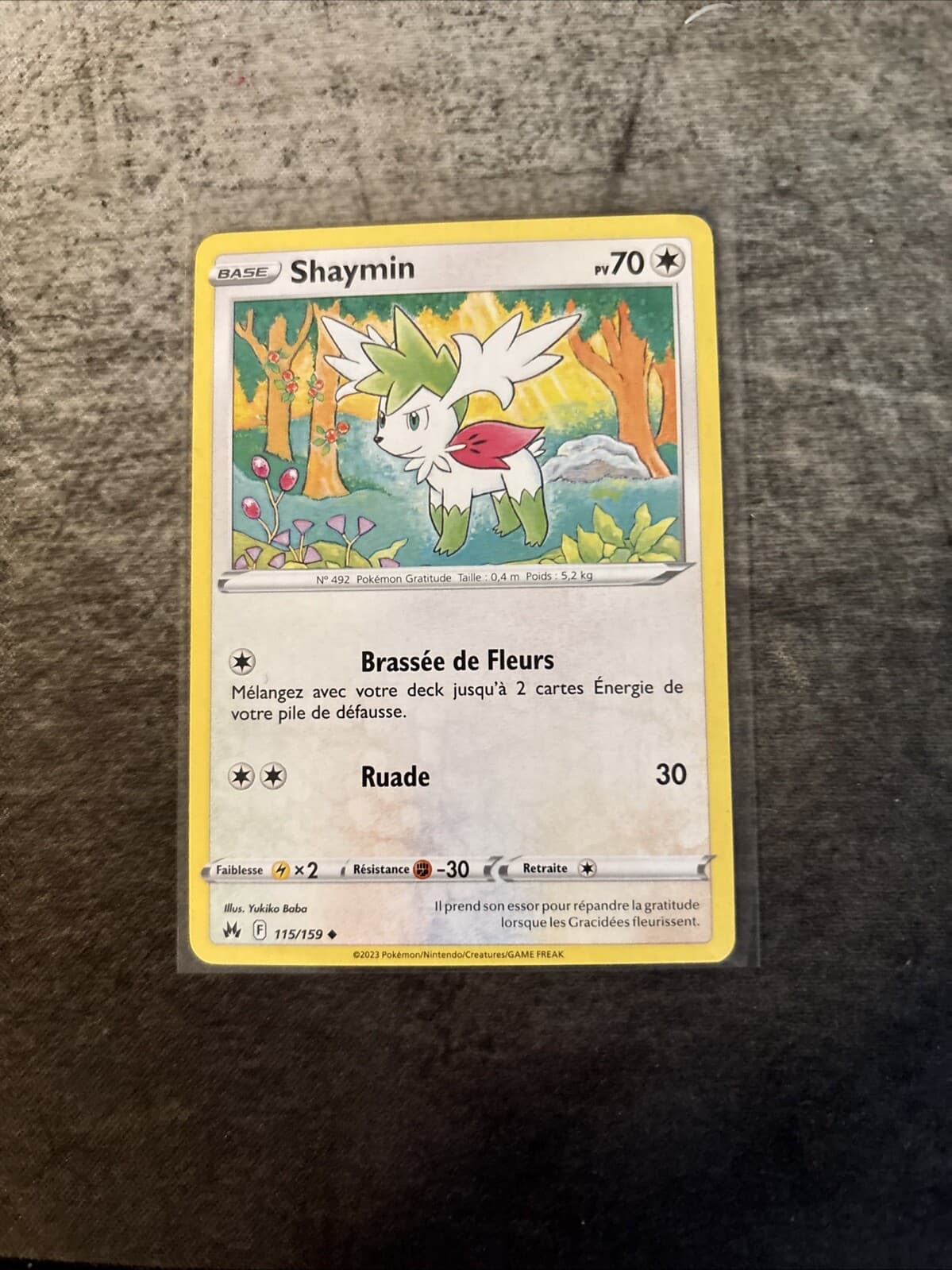 Carte Pokemon - Shaymin 115/159 - Zenith Suprême EB12.5