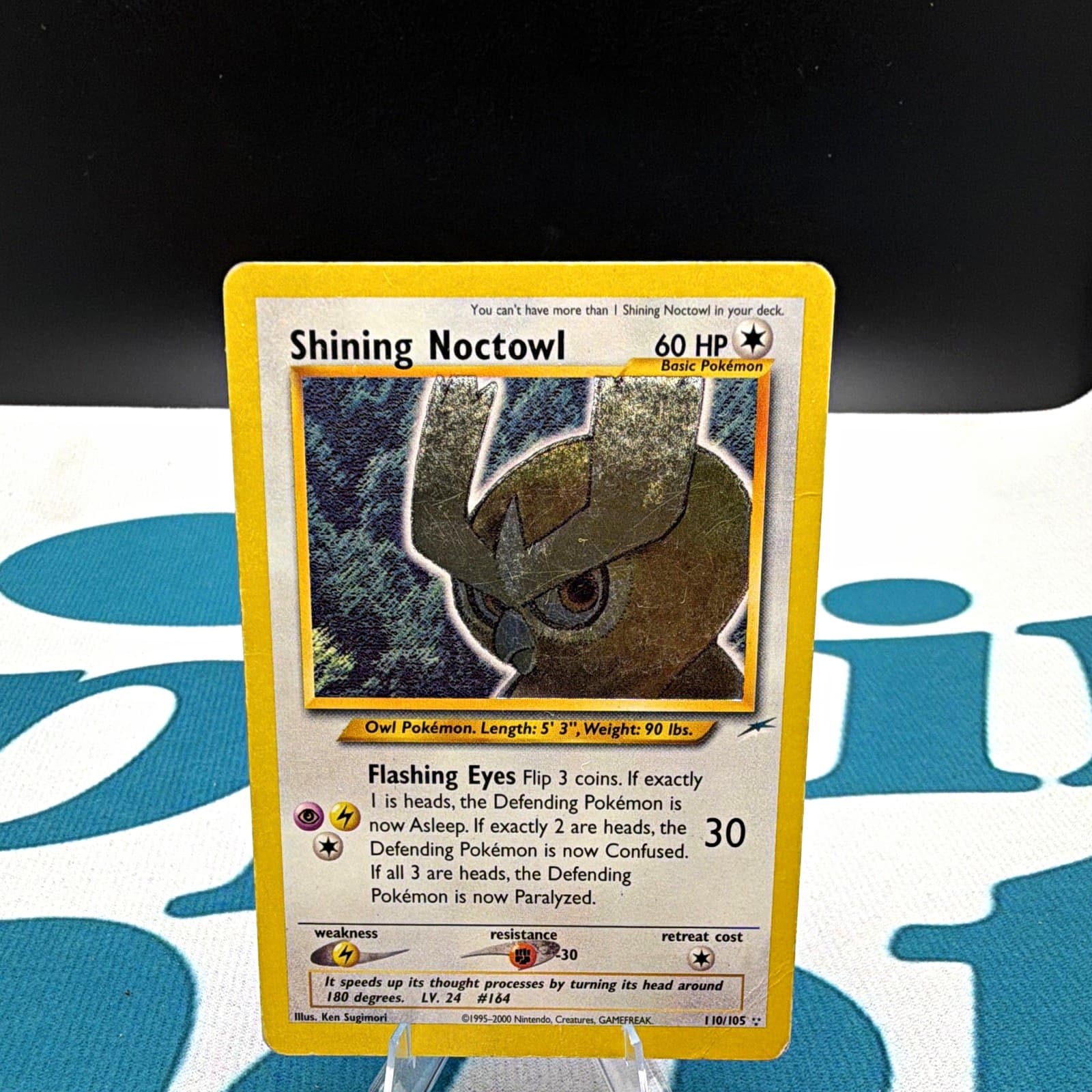 Pokémon TCG Shining Noctowl 110/105 Neo Destiny Unlimited ENG 60 HP Holo