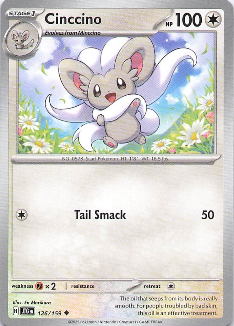 Pokemon Card - Cinccino - (126/159 - Journey Together)
