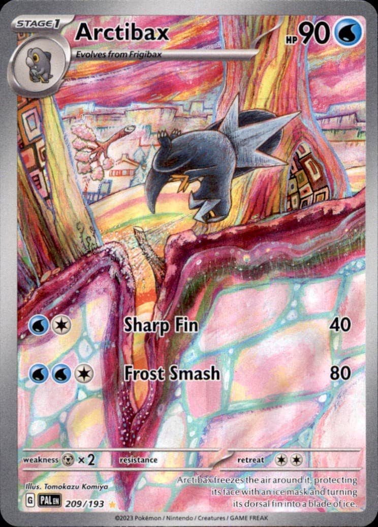Arctibax 209/193 Illustration Rare Paldea Evolved Pokemon Holo