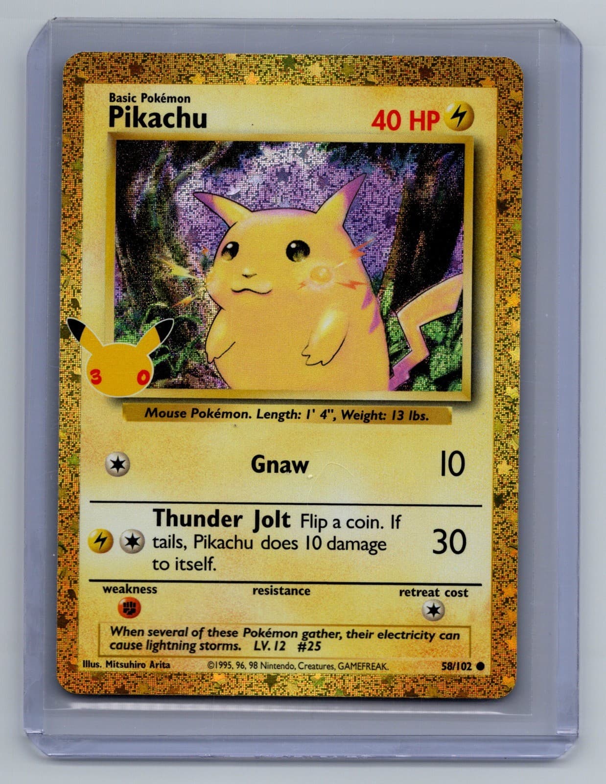 Pikachu Holo Classic Collection ME: 30th Celebration Classic Collection 58/102 N