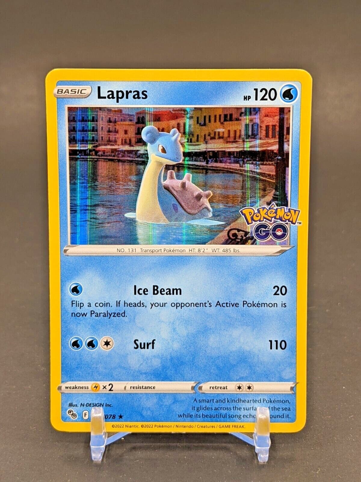 Lapras 23/78 - (M/NM) Holo Rare - Pokemon GO set
