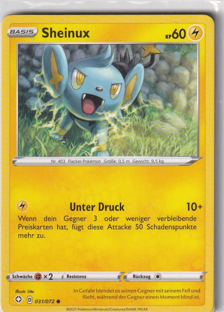 Pokemon Karte Shining Fates 31/72 Sheinux deutsch