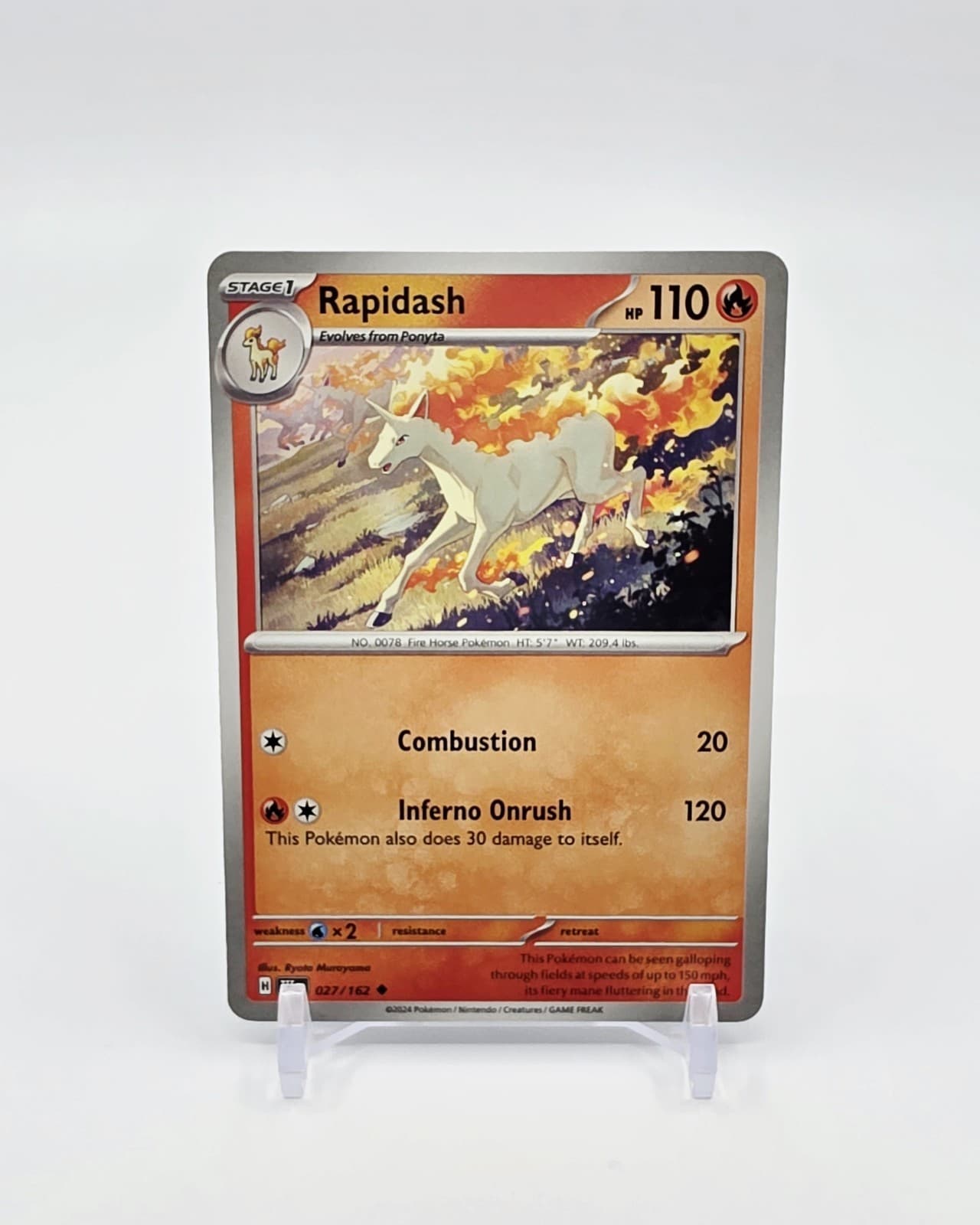 Rapidash Uncommon Pokémon TCG Temporal Forces 27/162