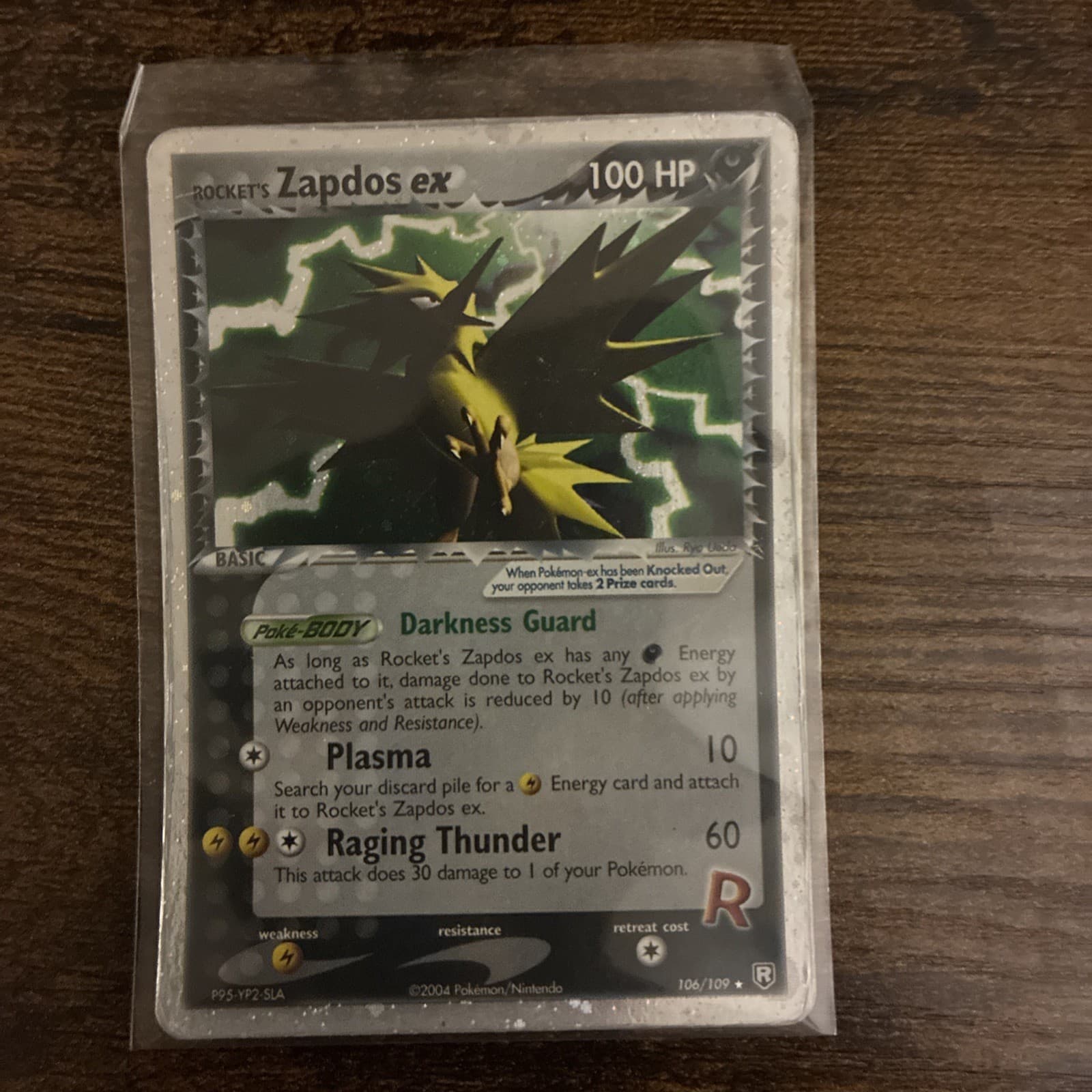Rocket's Zapdos ex 106/109 Team Rocket Returns Holo Rare Pokemon TCG HP