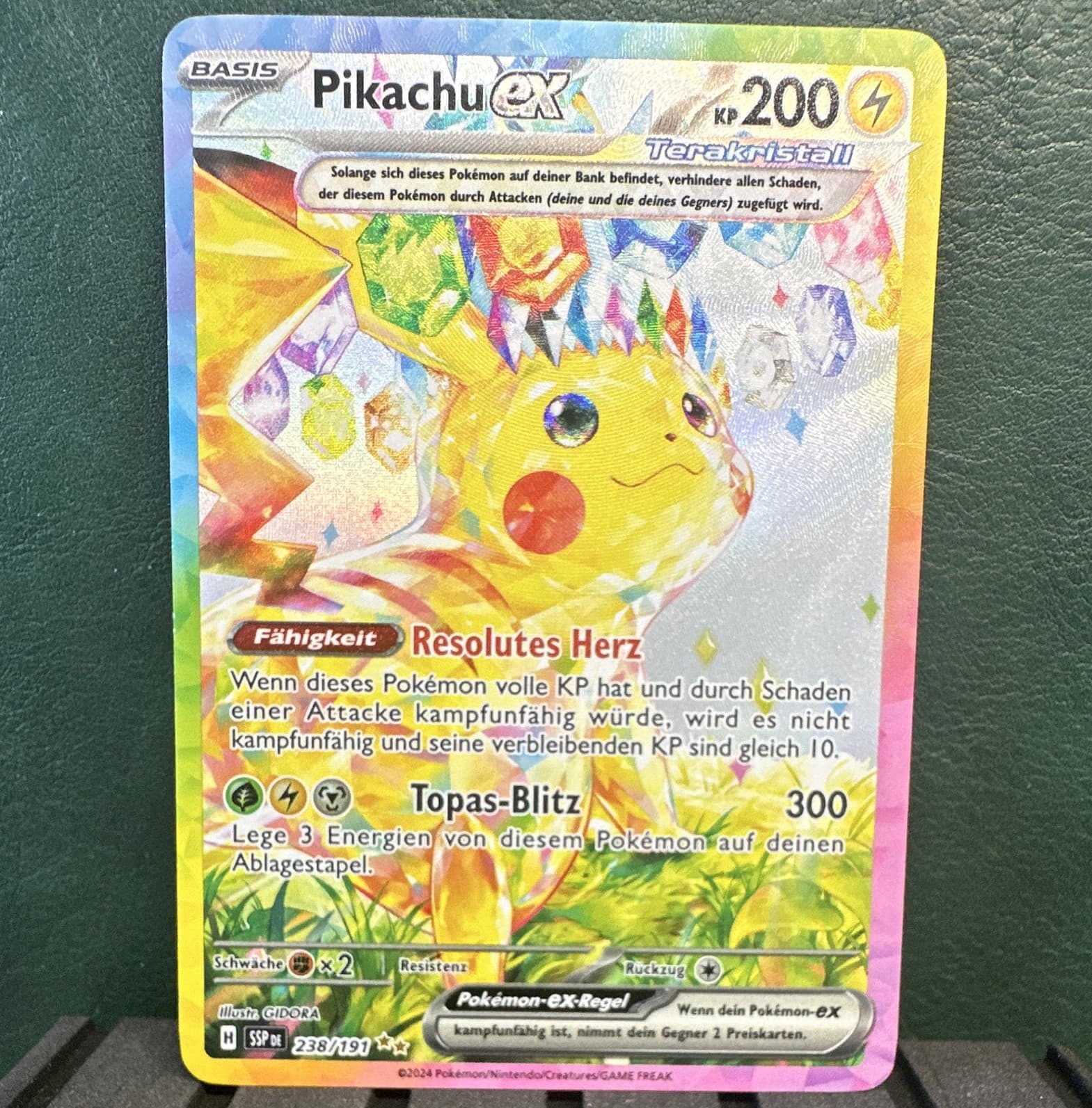 Pokémon TCG Pikachu ex SSP 238/191 Deutsch SAR Stürmische Funken
