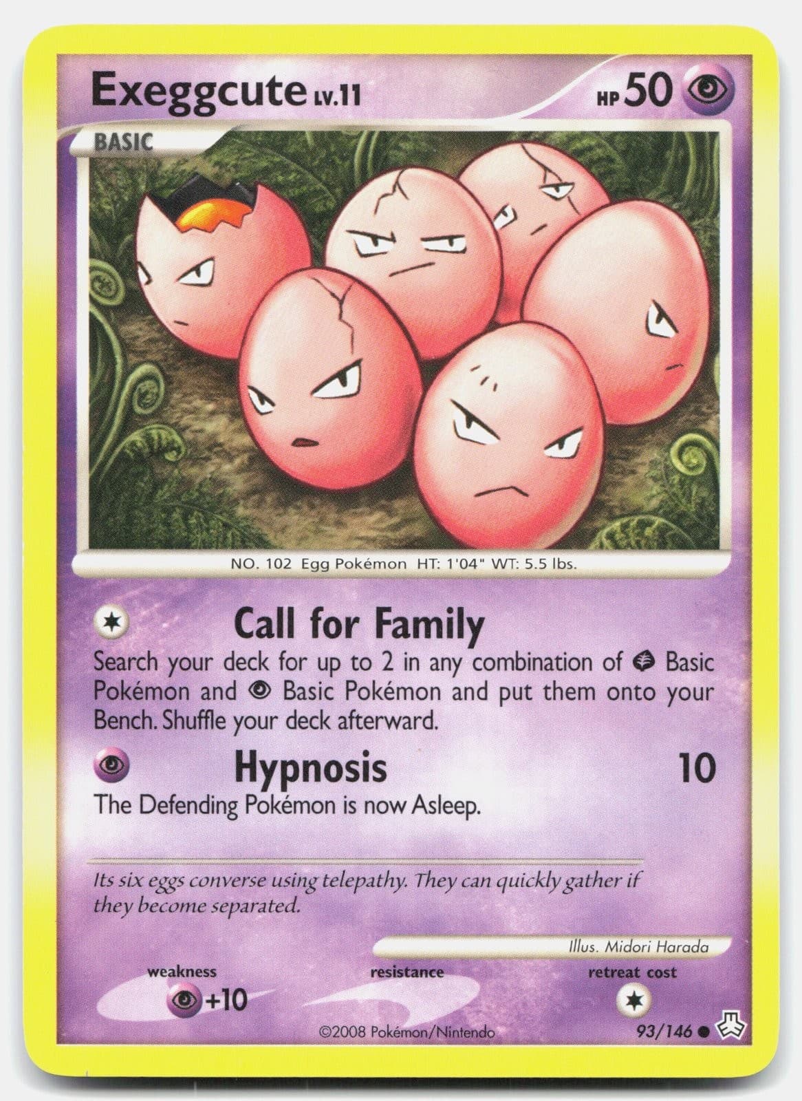 Pokemon Exeggcute 93/146 Legends Awakened NM