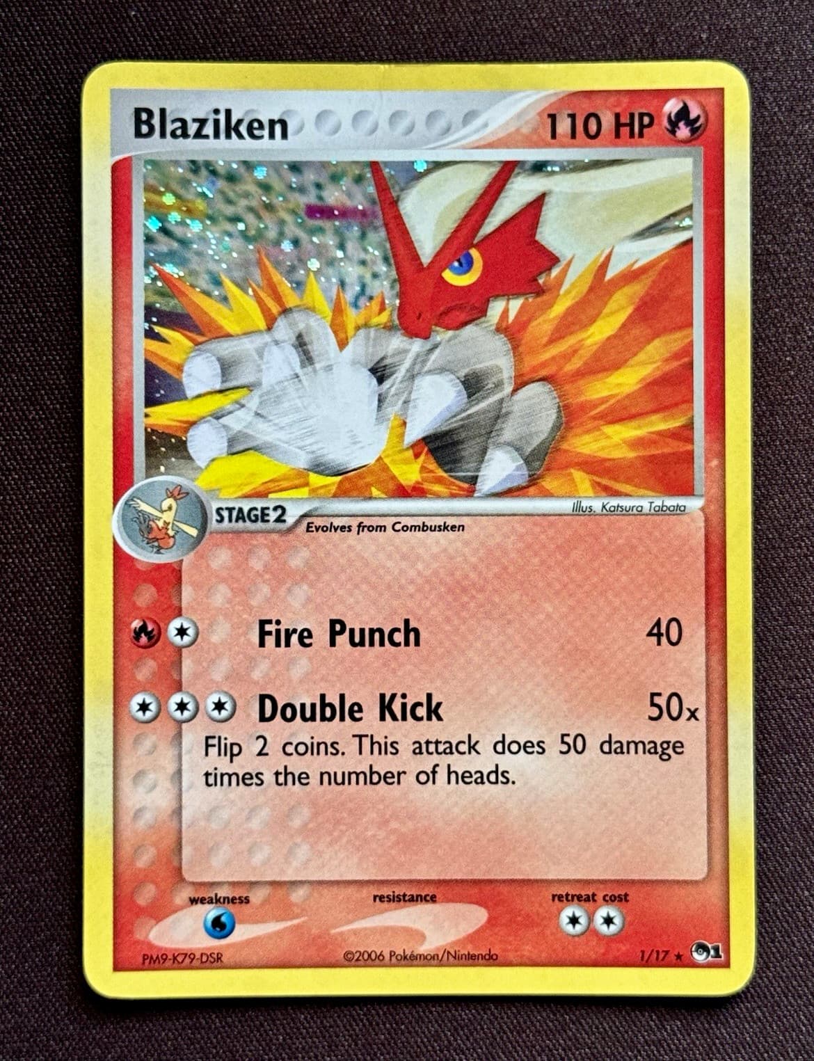 Pokemon TCG Blaziken 001/017 POP Series 1 Holo Rare 2006
