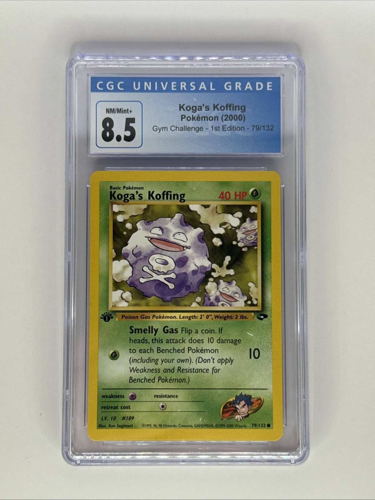 Koga's Koffing 79/132 Gym Challenge Regular - 1st Edition - CGC 8.5