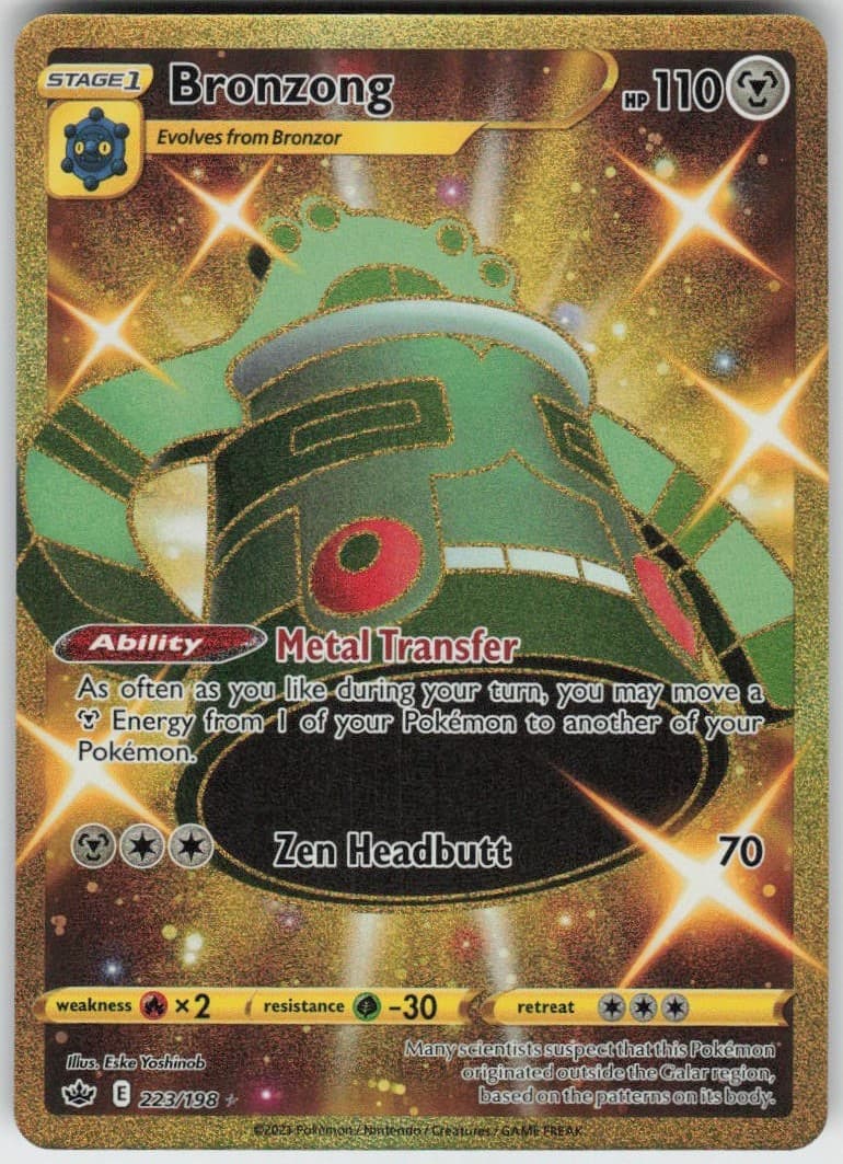 Bronzong 223/198 Secret Rare Chilling Reign Near Mint