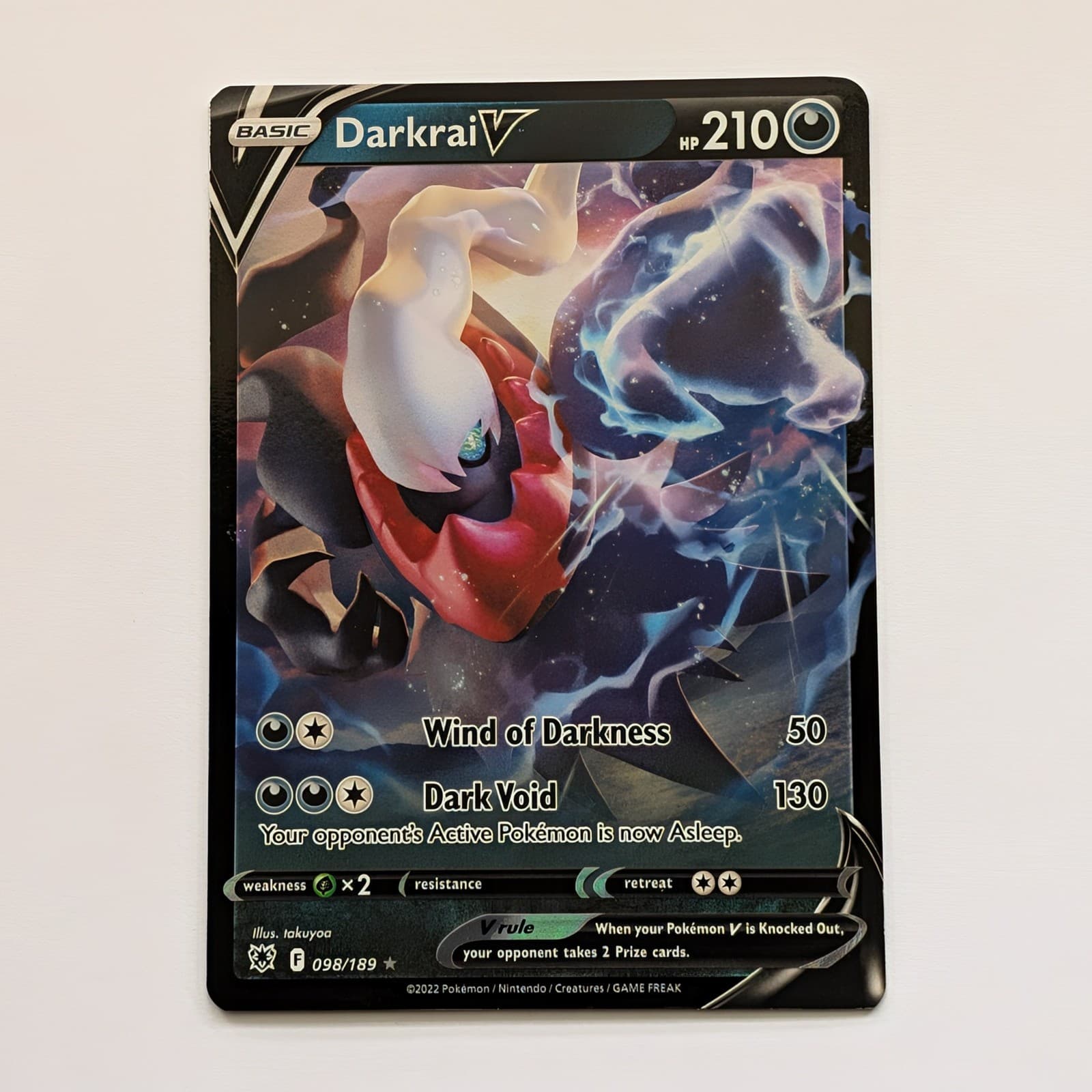 Darkrai V Foil Astral Radiance #98 Pokémon TCG Near Mint