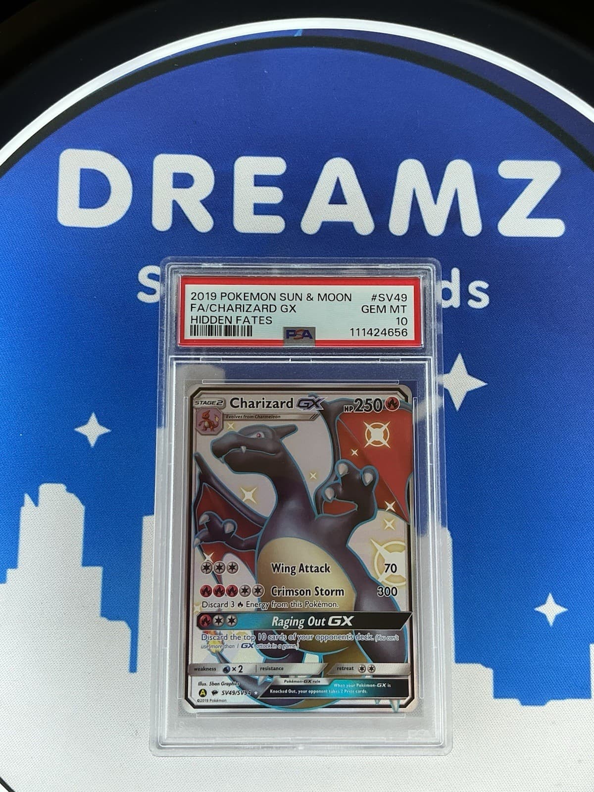 Charizard GX #SV49 Hidden Fates 2019 Pokemon PSA 10