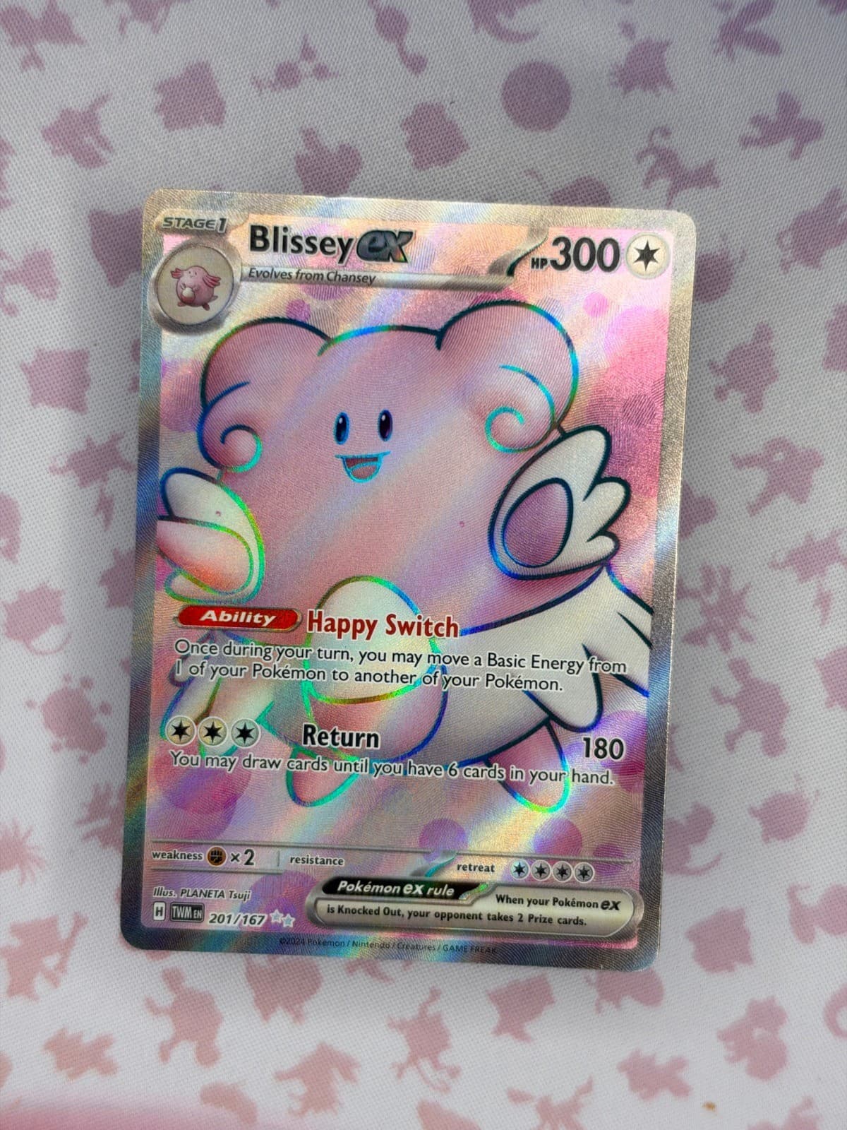 Blissey ex Holo Ultra Rare SV06: Twilight Masquerade 201/167 NM