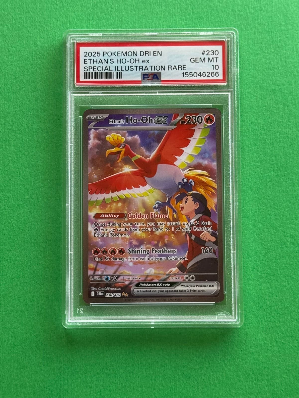 Ethan's Ho-Oh ex 230/182 PSA 10 Special Illustration Rare